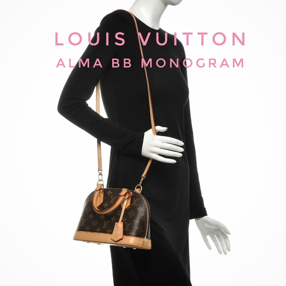 Auth Louis Vuitton Alma BB mono